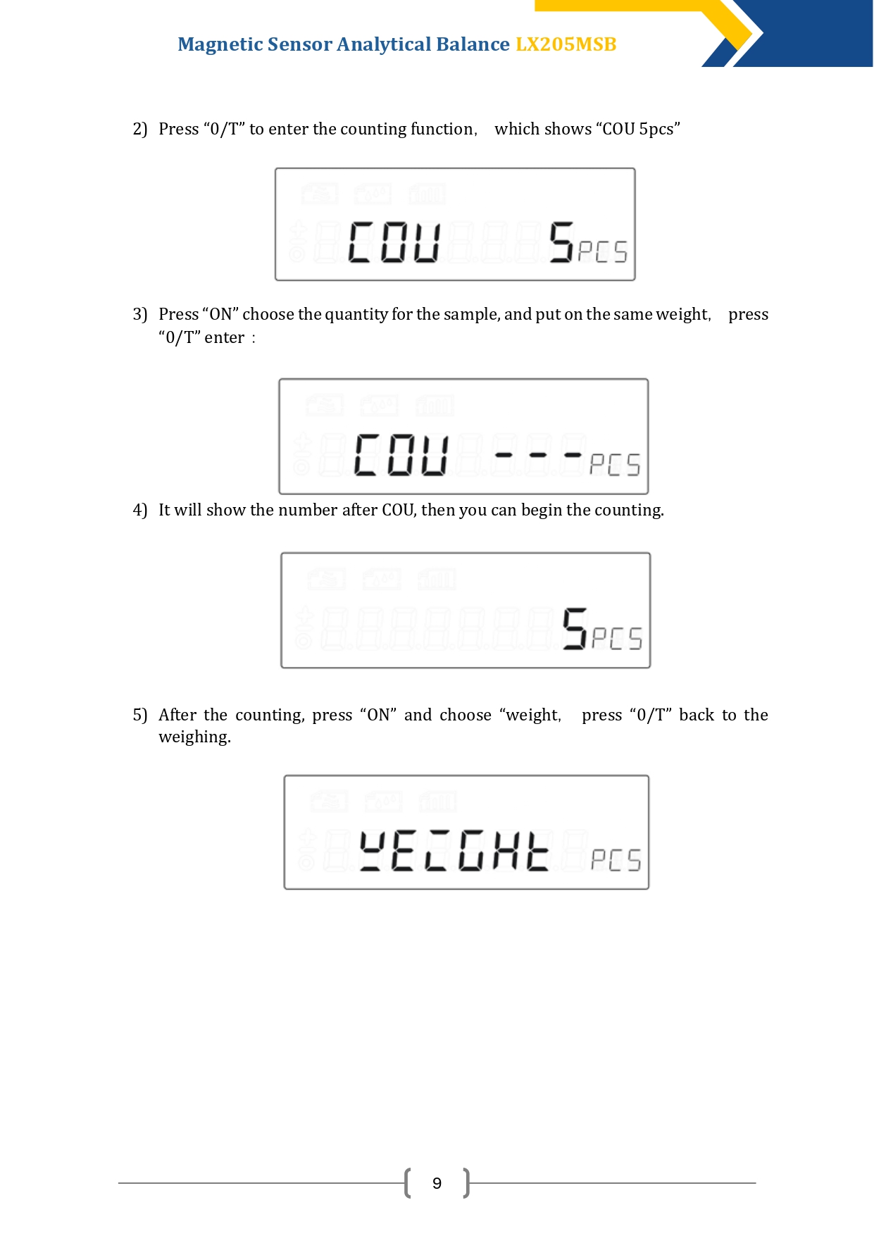 Magnetic Sensor Analytical Balance LX205MSB Manual | Labdex